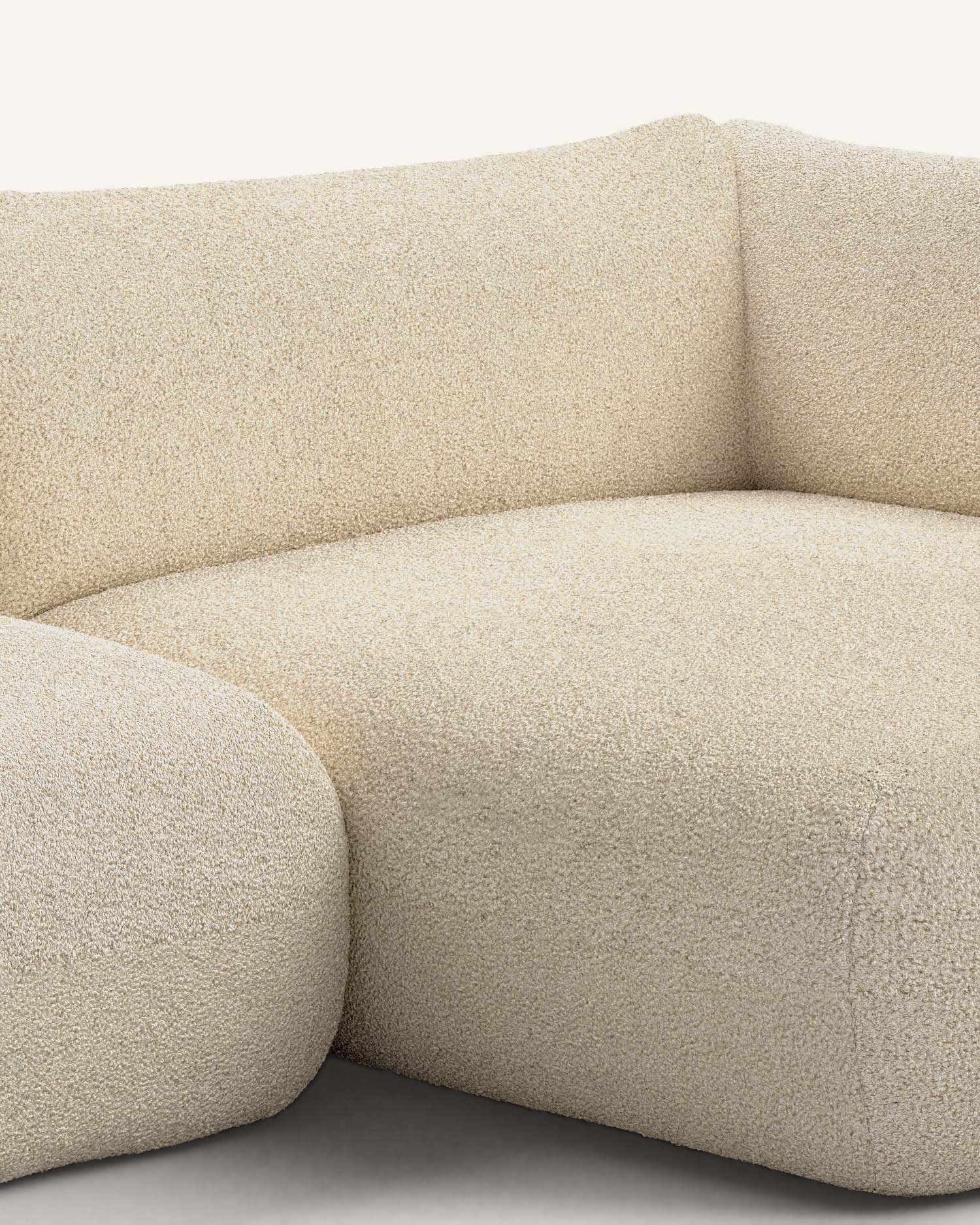 pid:16320450036057|color:Beige bouclé (Madera)|side:Chaise longue derecho|size:260 x 148 cm