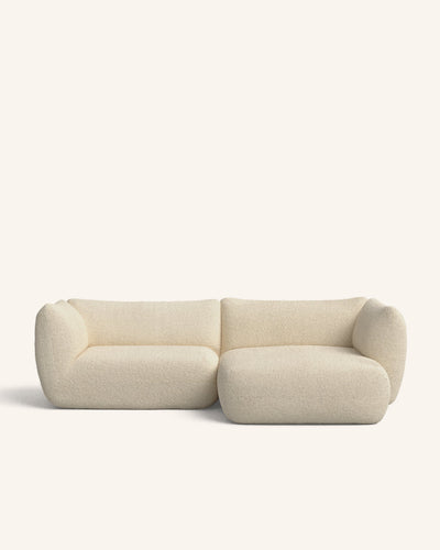 pid:16320450036057|color:Beige bouclé (Madera)|side:Chaise longue derecho|size:260 x 148 cm