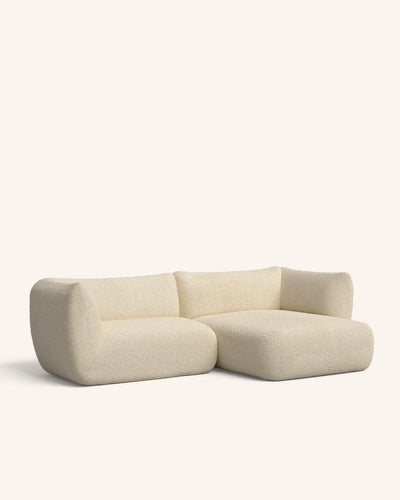 pid:16320450036057|color:Beige bouclé (Madera)|side:Chaise longue derecho|size:260 x 148 cm