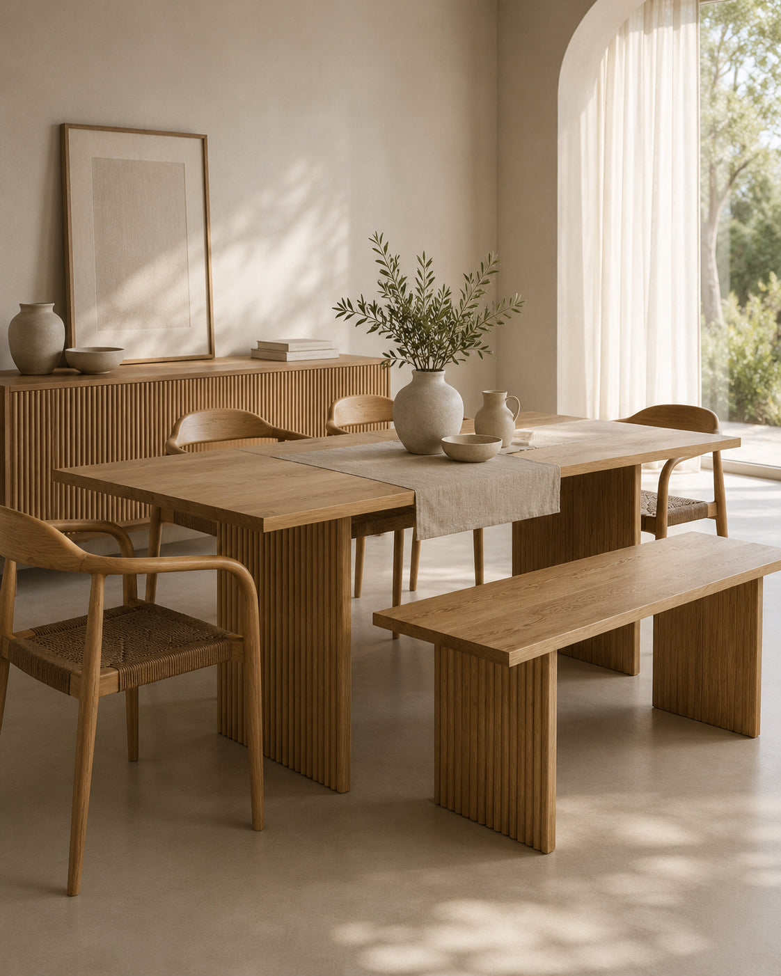 Comedor Brisa Home & Design — mesa de madera maciza